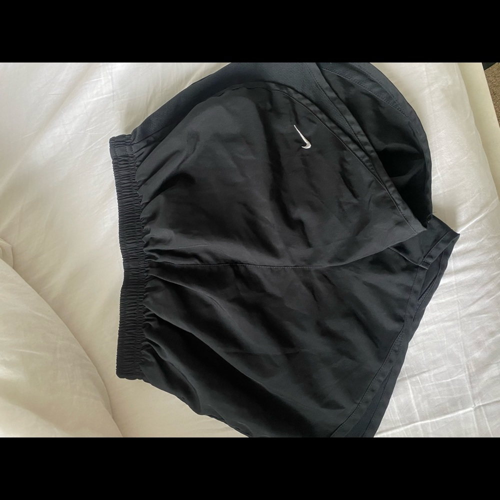 Black Nike athletic shorts